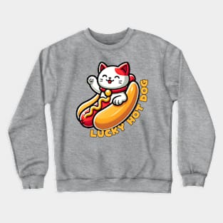 Maneki Neko Hot dog Crewneck Sweatshirt